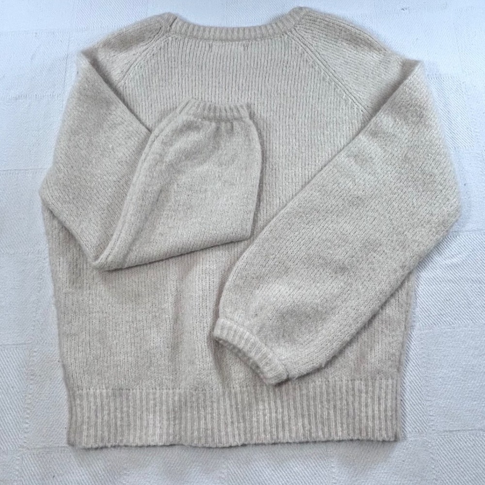 Dreamers Womens Sequin Embellished Crew Neck Sweater Oatmeal Small Fairycore‎ - Picture 4 of 6